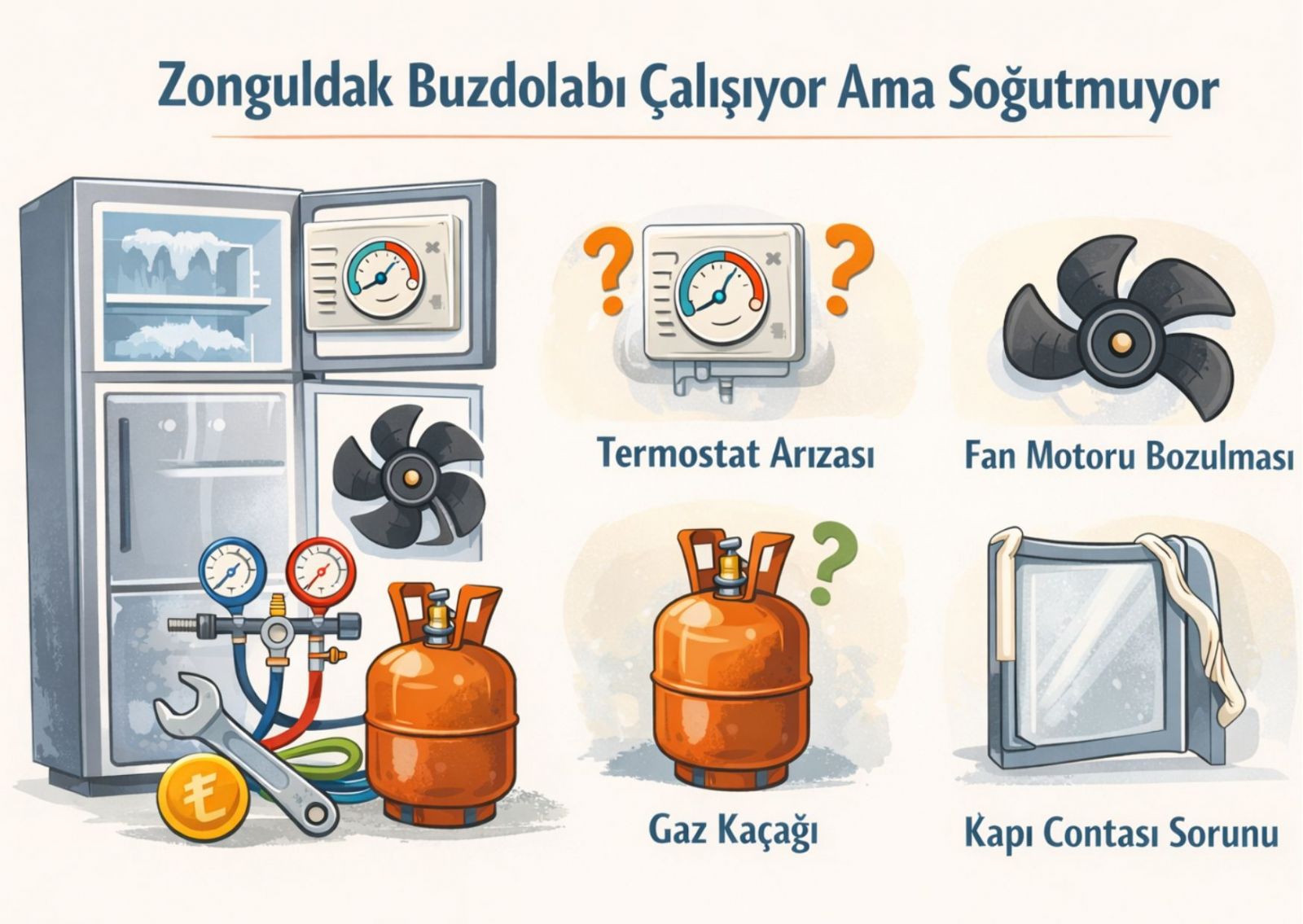Zonguldak Buzdolabı Çalışıyor Ama Soğutmuyor